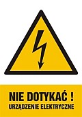 Nie dotykać urządzenie elektryczne